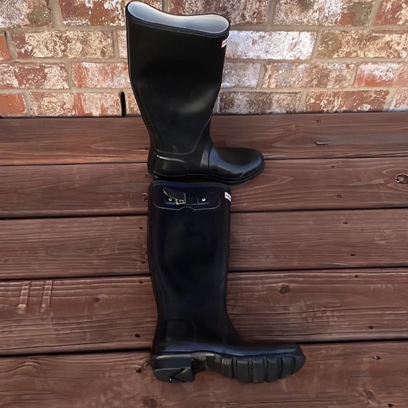 Hunter Black Rain Boots. Size UK 4 , US 5 M / 6F - Picture 6 of 10